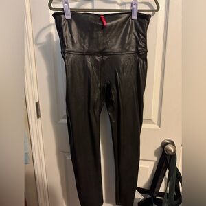 SPANX Shiny Black Women's Leggings